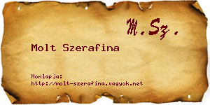Molt Szerafina névjegykártya
